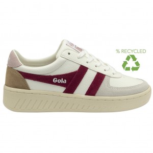 Gola Classics Grandslam Trident Sneakers Blancas Rosas Colombia | 739MEXCNA