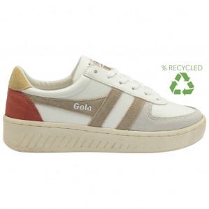 Gola Classics Grandslam Trident Sneakers Blancas Colombia | 398WQLVSM
