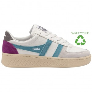 Gola Classics Grandslam Trident Sneakers Blancas Colombia | 941AJMBGQ