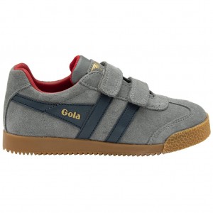Gola Classics Harrier Strap Sneakers Azul Marino Rojas Oscuro Colombia | 048OSGTKB