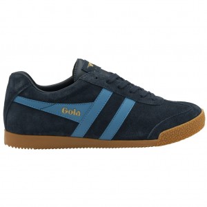 Gola Classics Harrier Suede Sneakers Azul Marino Colombia | 958KZVGOJ
