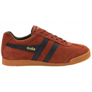 Gola Classics Harrier Suede Sneakers Azul Marino Kaki Colombia | 075REUZXP