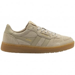 Gola Classics Hawk Suede '86 Sneakers Bone Gum Colombia | 972MDNFRT