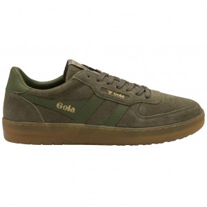 Gola Classics Hawk Suede '86 Sneakers Kaki Colombia | 487JWGEIU