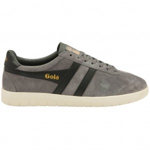 Gola Classics Hurricane Suede Sneakers Negras Blancas Colombia | 375HGMLWT