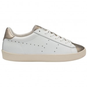 Gola Classics Nova Metallic Sneakers Blancas Doradas Colombia | 075XFIEUJ