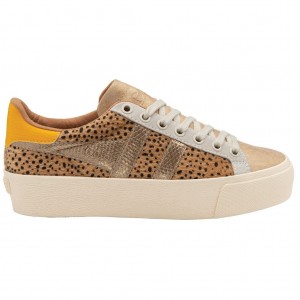 Gola Classics Orchid Platform Tropic Sneakers Doradas Colombia | 083EWSCUK