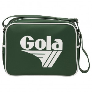 Gola Classics Redford Messenger Bag Verde Blancas Colombia | 175XRJFAN
