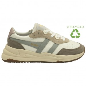 Gola Classics Saturn Quadrant Sneakers Blancas Gris Claro Colombia | 190JLNEOM