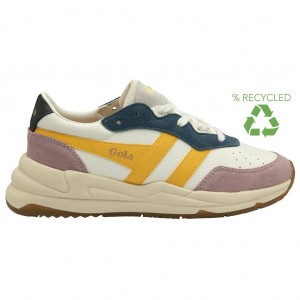 Gola Classics Saturn Quadrant Sneakers Blancas Rosas Colombia | 493NAEMVB