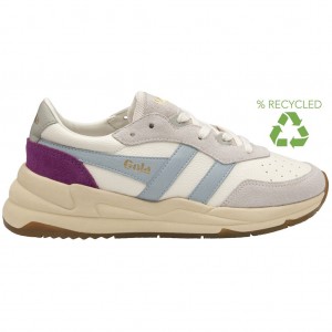 Gola Classics Saturn Sneakers Blancas Azules Colombia | 172EQYRIH