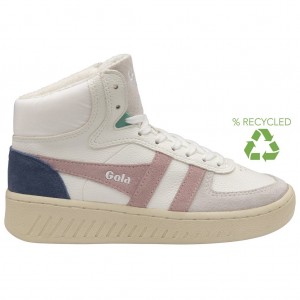 Gola Classics Slam Trident Sneakers Blancas Rosas Colombia | 861ZRQLAW