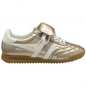Gola Classics Stadium '86 Sneakers Doradas Blancas Colombia | 405XATGLU