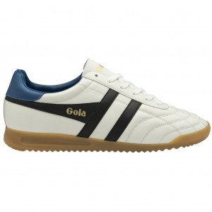 Gola Classics Stadium Sneakers Blancas Negras Azules Colombia | 541MLWPNY