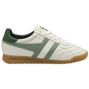 Gola Classics Stadium Sneakers Blancas Verde Colombia | 348GYOKCB