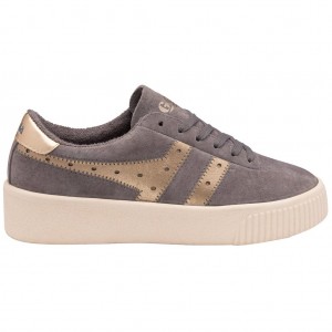 Gola Classics Super Court Metallic Sneakers Doradas Colombia | 982CPFZBN