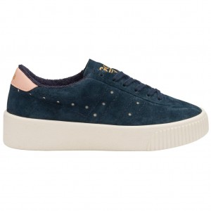 Gola Classics Super Court Suede Sneakers Azul Marino Rosas Colombia | 097EWHBKU