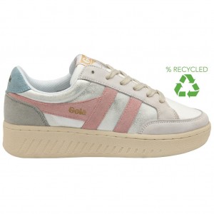 Gola Classics Superslam Blaze Sneakers Blancas Rosas Colombia | 190YCHUEG