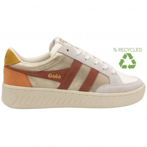 Gola Classics Superslam Blaze Sneakers Doradas Naranjas Colombia | 945ODVSQP