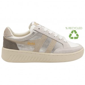 Gola Classics Superslam Blaze Sneakers Plateadas Gris Colombia | 016MDWZCR