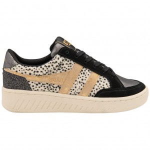 Gola Classics Superslam Sneakers Negras Doradas Colombia | 713RDBGHS