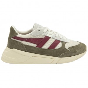 Gola Classics Tempest Sneakers Blancas Kaki Colombia | 914ETGUSJ