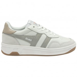 Gola Classics Topspin Sneakers Blancas Gris Claro Colombia | 069NVDKTX