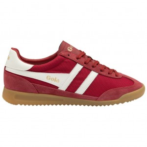Gola Classics Tornado Sneakers Rojas Oscuro Blancas Colombia | 764YEOBWX