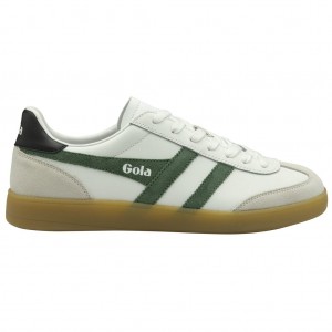 Gola Classics Viper Leather Sneakers Blancas Negras Colombia | 032KCJMVG