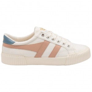 Gola Vegan Classics Rally Plimsoll Sneakers Blancas Rosas Colombia | 187JZPRLY