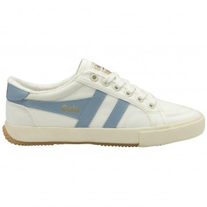 Gola Vegan Classics Stratus Plimsoll Sneakers Blancas Colombia | 036ARIWQD