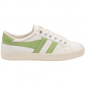 Gola Vegan Classics Tennis Mark Cox Sneakers Blancas Verde Colombia | 693PNIWHS