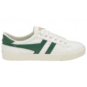 Gola Vegan Classics Tennis Mark Cox Sneakers Blancas Verde Oscuro Colombia | 806YOCINQ