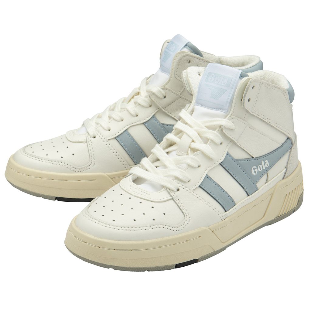 Gola Classics Allcourt High Sneakers Blancas Azules Colombia | 304UPSBOF
