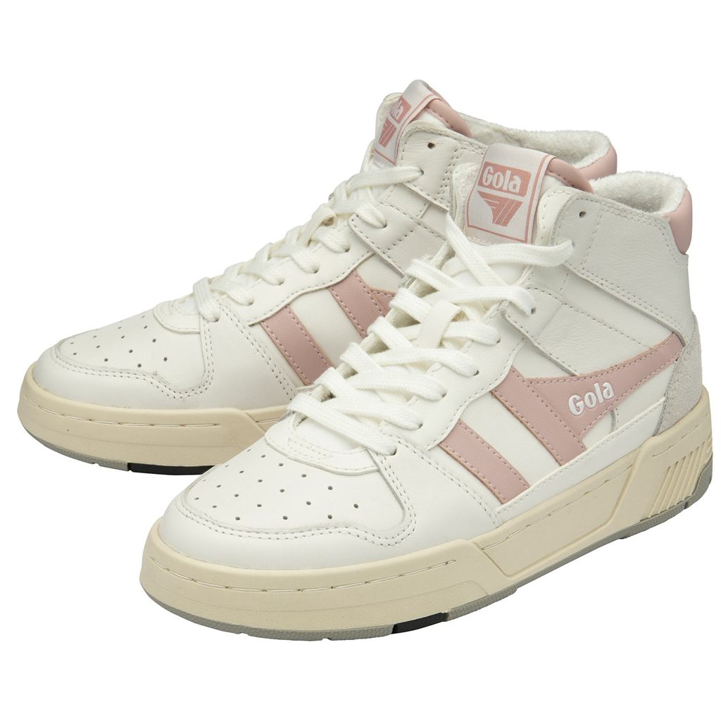 Gola Classics Allcourt High Sneakers Blancas Rosas Colombia | 074CLAVPX