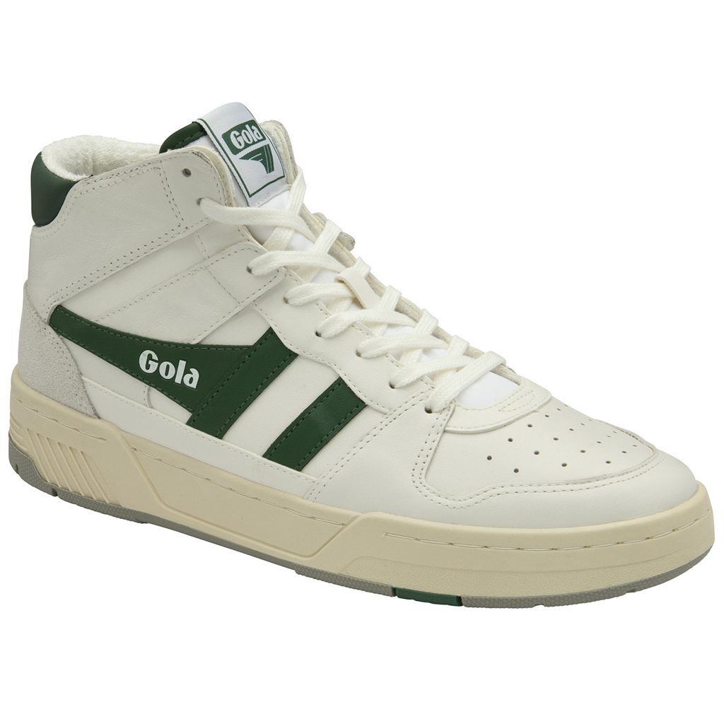 Gola Classics Allcourt High Sneakers Blancas Verde Colombia | 096KFUNGH