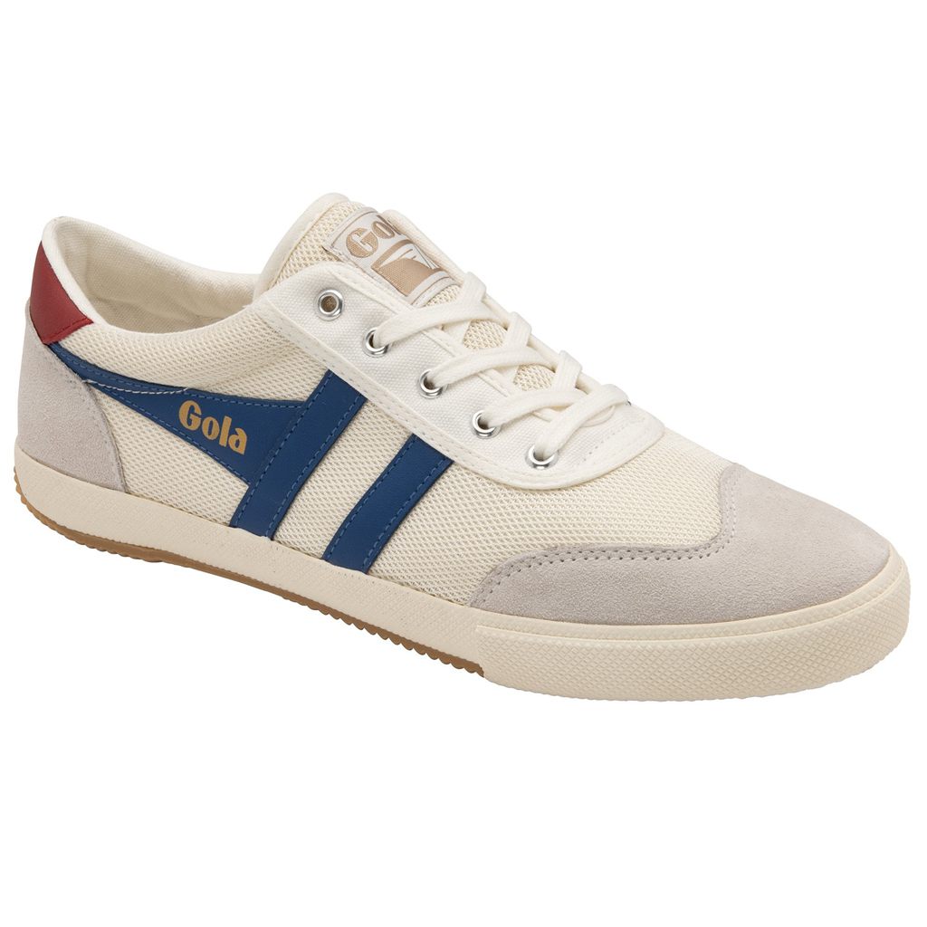 Gola Classics Badminton Mesh Plimsoll Sneakers Blancas Azules Rojas Oscuro Colombia | 570GVUBQT
