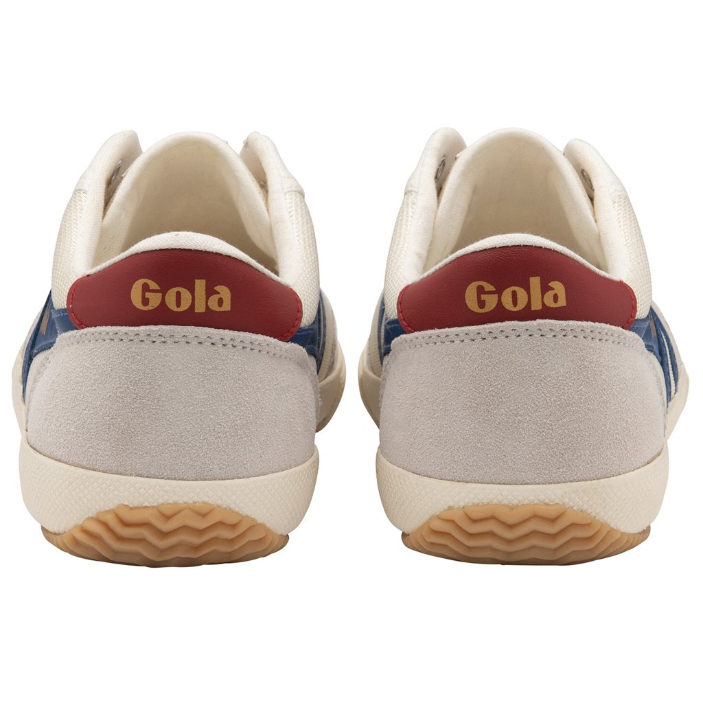 Gola Classics Badminton Mesh Plimsoll Sneakers Blancas Azules Rojas Oscuro Colombia | 570GVUBQT