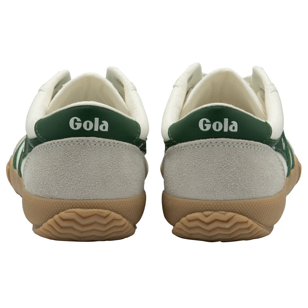 Gola Classics Badminton Plimsoll Sneakers Blancas Verde Colombia | 172HPXMKR
