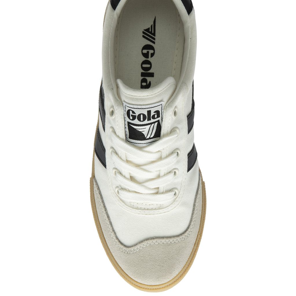 Gola Classics Badminton Plimsoll Sneakers Blancas Negras Colombia | 084RYLUKD