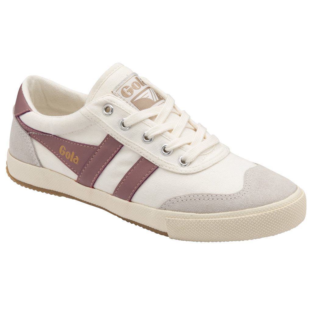 Gola Classics Badminton Plimsoll Sneakers Blancas Rosas Colombia | 912GWSMZN