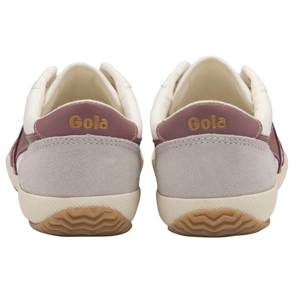 Gola Classics Badminton Plimsoll Sneakers Blancas Rosas Colombia | 912GWSMZN