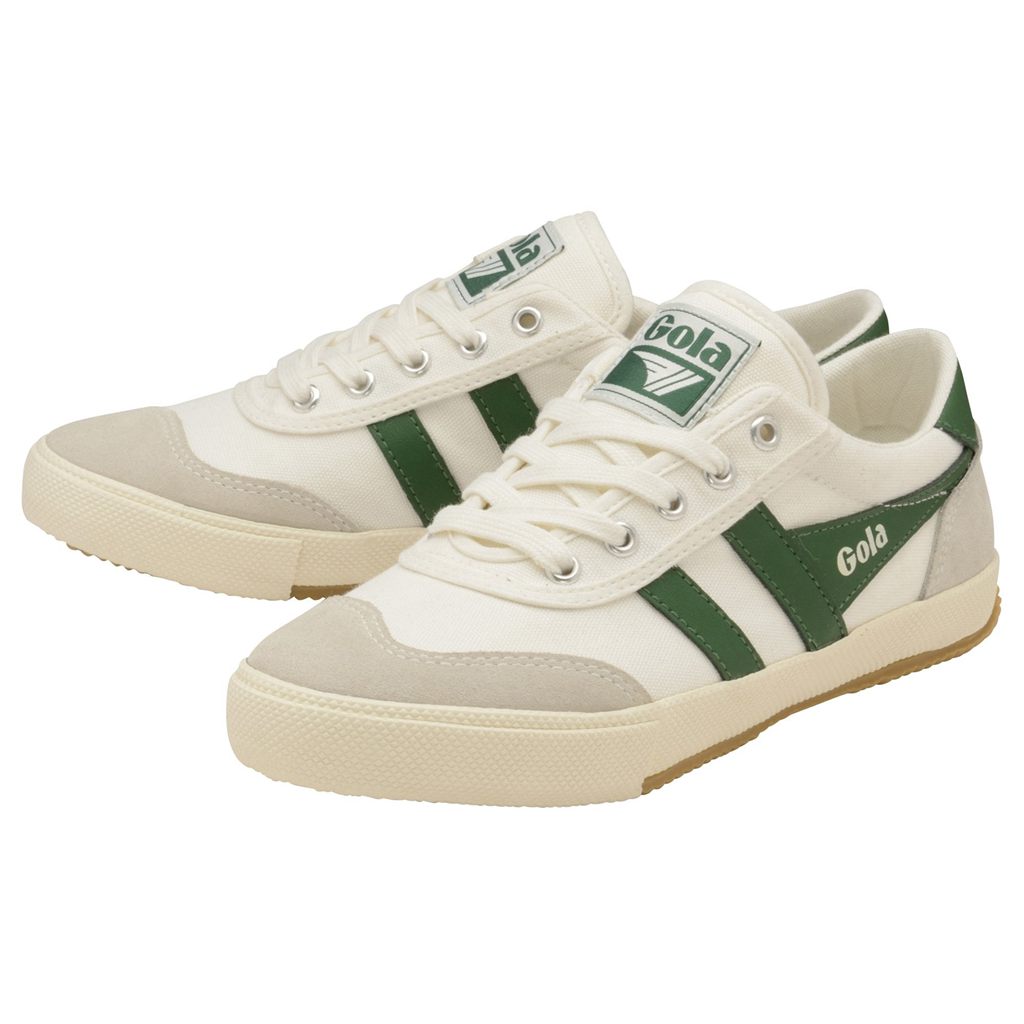 Gola Classics Badminton Plimsoll Sneakers Blancas Verde Colombia | 068QTZNKY