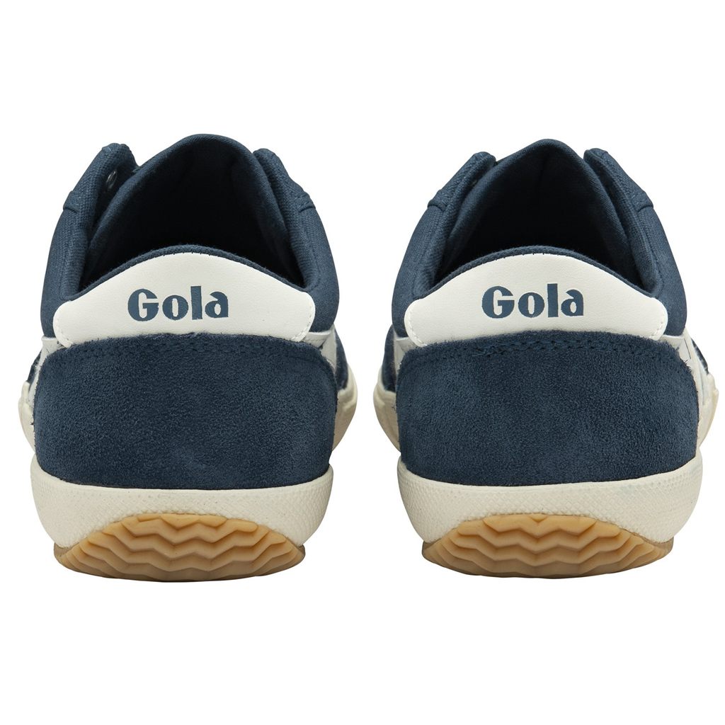Gola Classics Badminton Plimsoll Sneakers Azules Blancas Colombia | 456DBWOIK