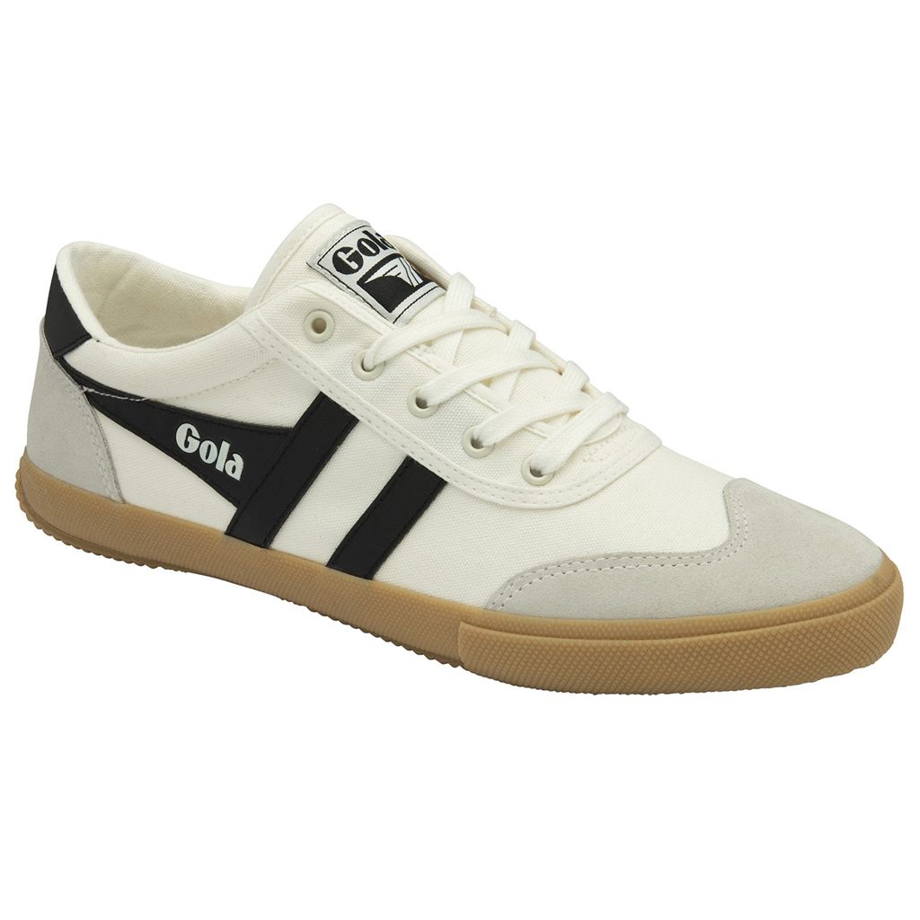 Gola Classics Badminton Plimsoll Sneakers Blancas Negras Colombia | 172BHCOEK