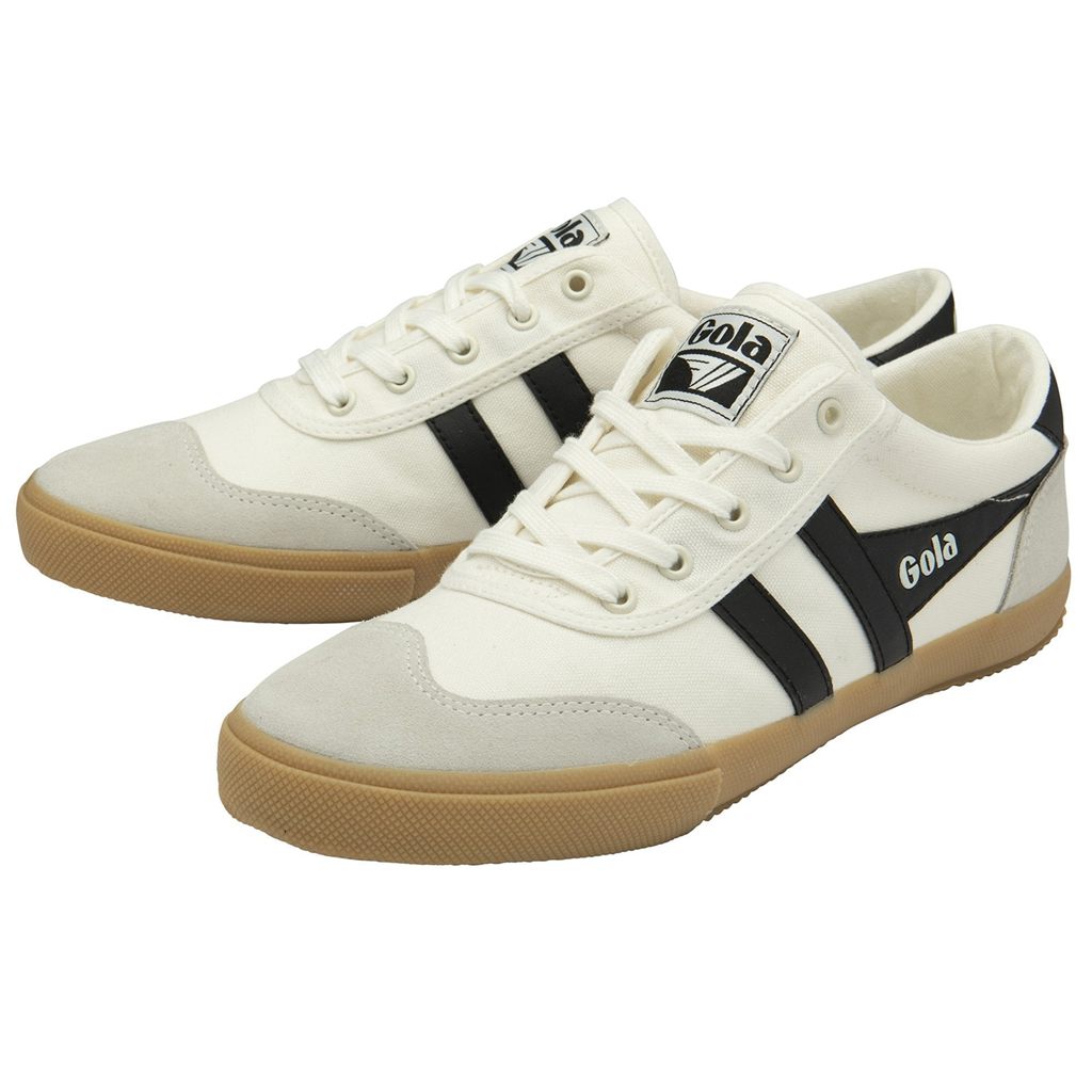 Gola Classics Badminton Plimsoll Sneakers Blancas Negras Colombia | 172BHCOEK