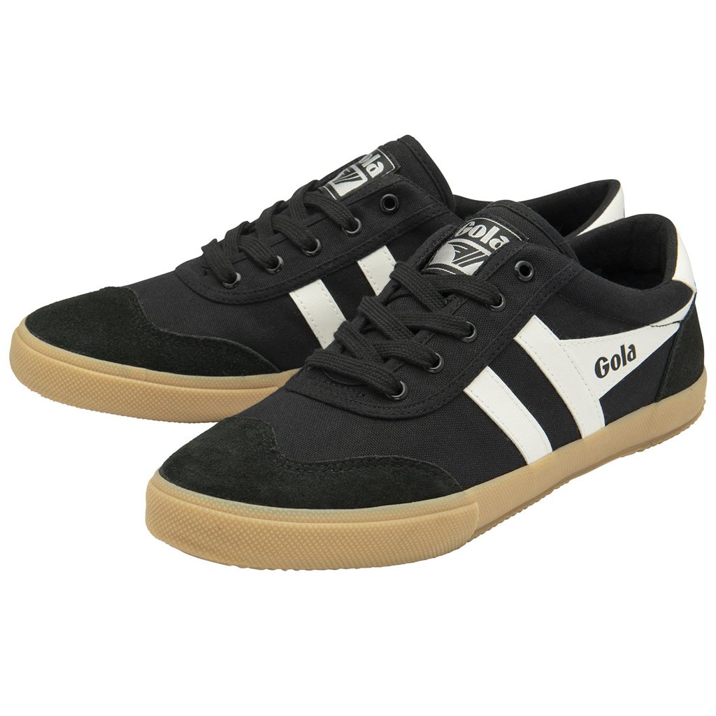 Gola Classics Badminton Plimsoll Sneakers Negras Blancas Colombia | 325MROTPV