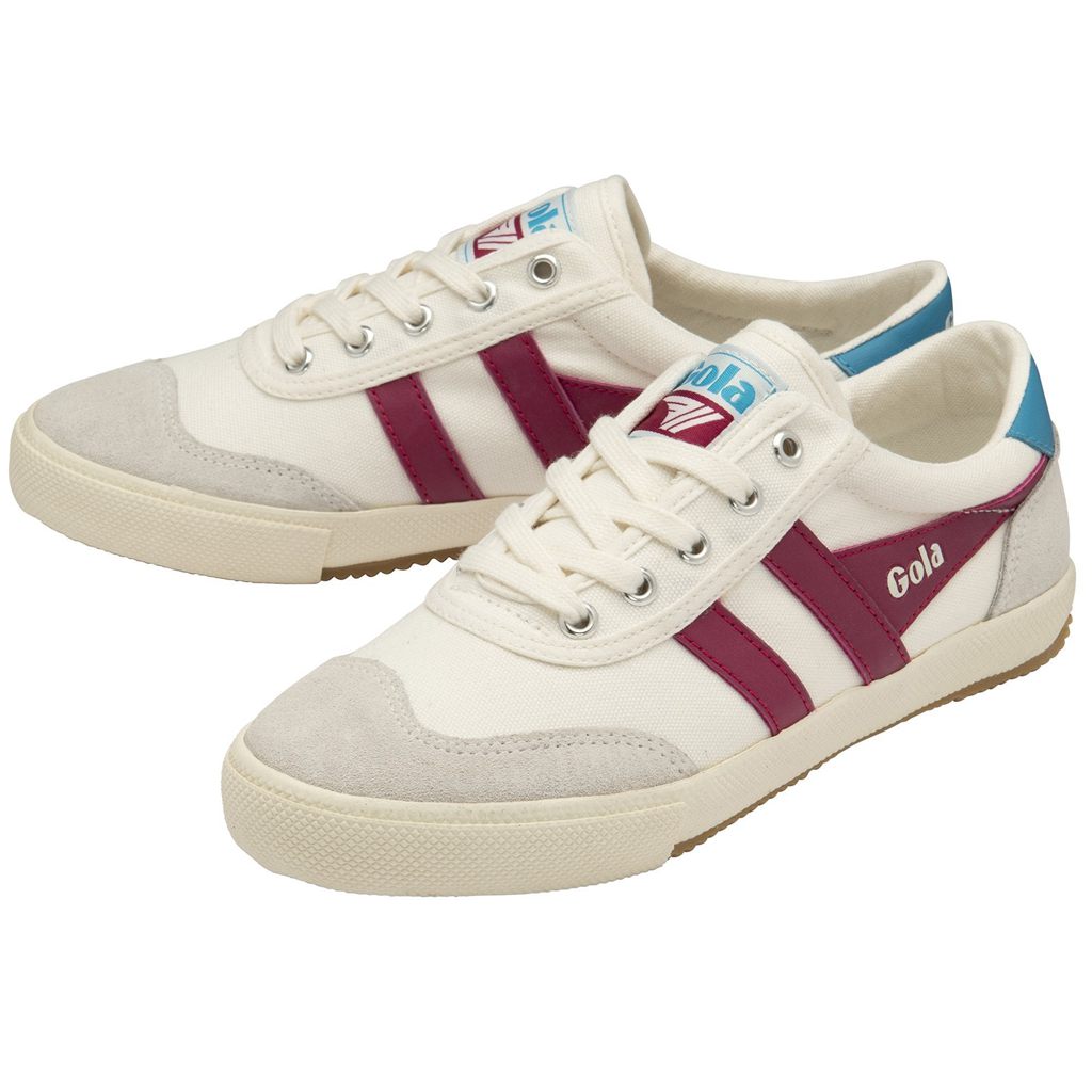 Gola Classics Badminton Sneakers Blancas Fucsia Colombia | 416TAZHBM