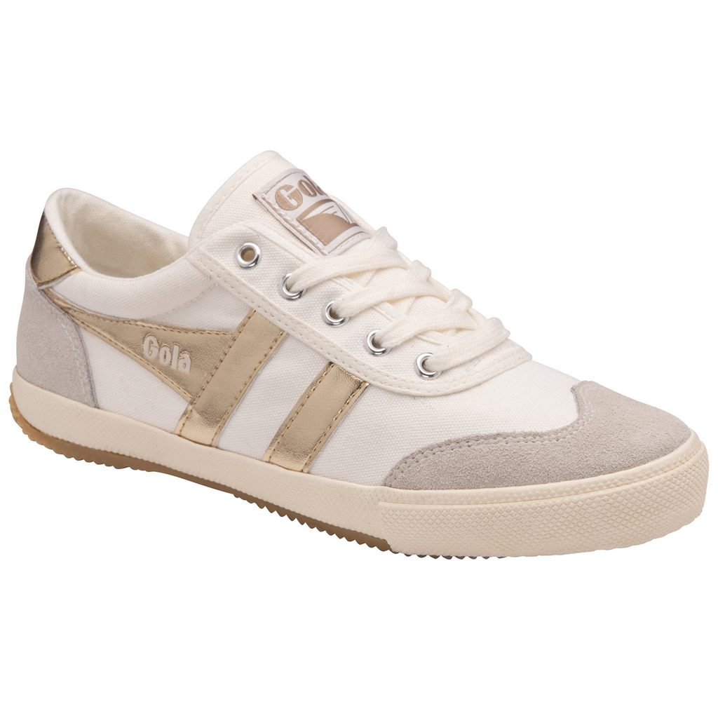Gola Classics Badminton Sneakers Blancas Doradas Colombia | 564UFQTPW