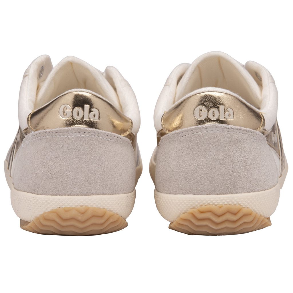 Gola Classics Badminton Sneakers Blancas Doradas Colombia | 564UFQTPW